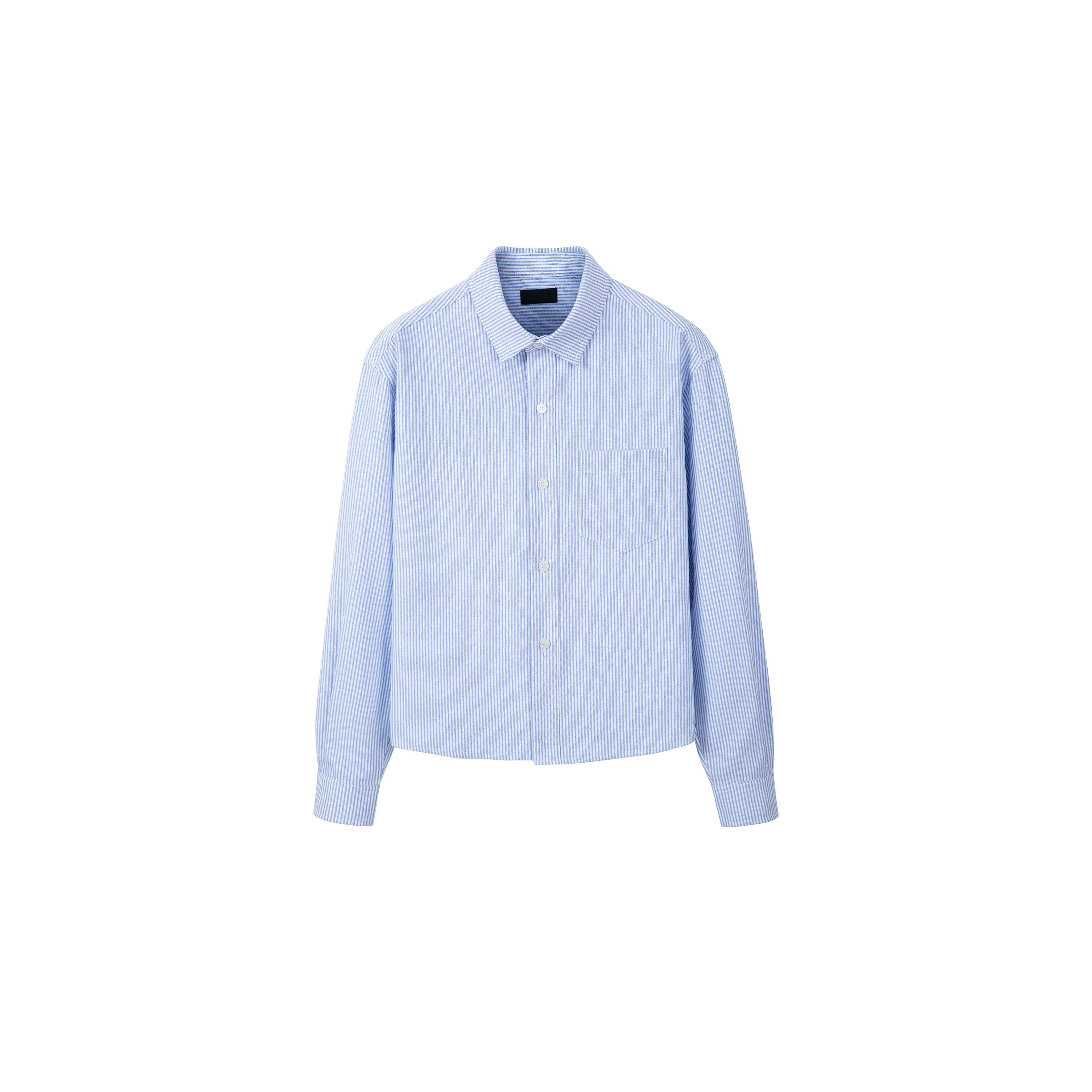 PLUS NO LOGO Striped Shoulder Shirt