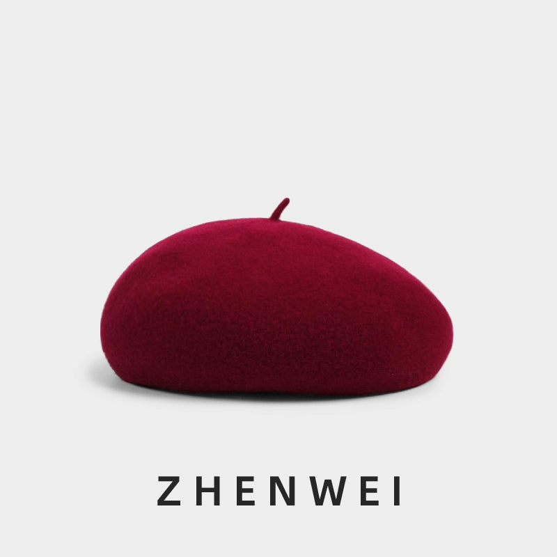 ZHENWEI Premium Full Wool Beret