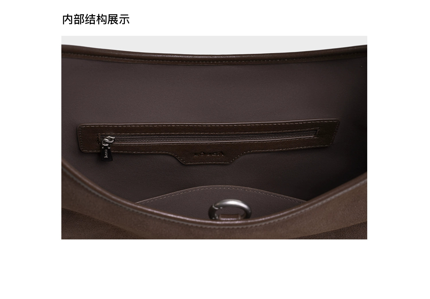 LOSEA Matte Leather Bucket Bag