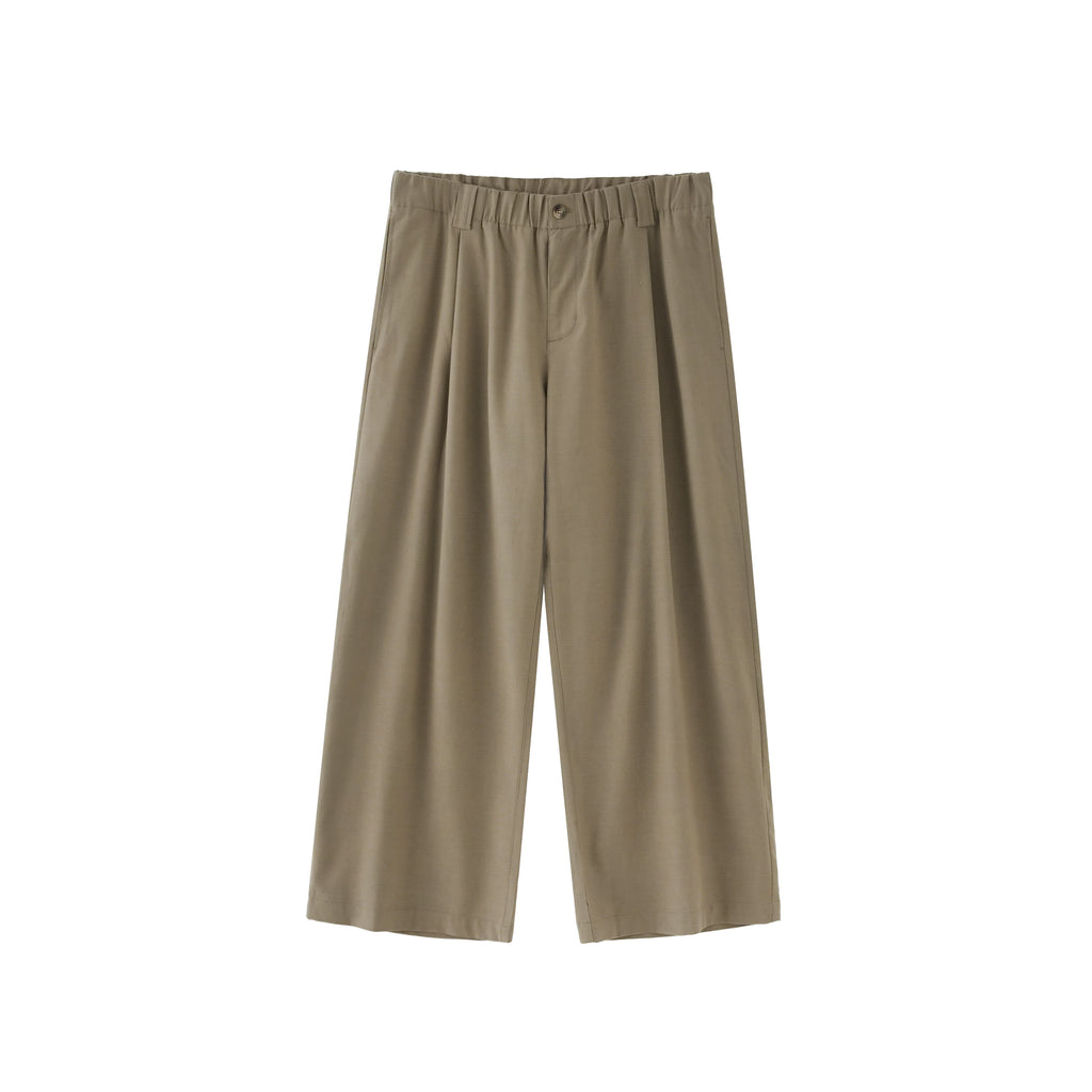 BUTTBILL Vintage Wide-leg Slacks