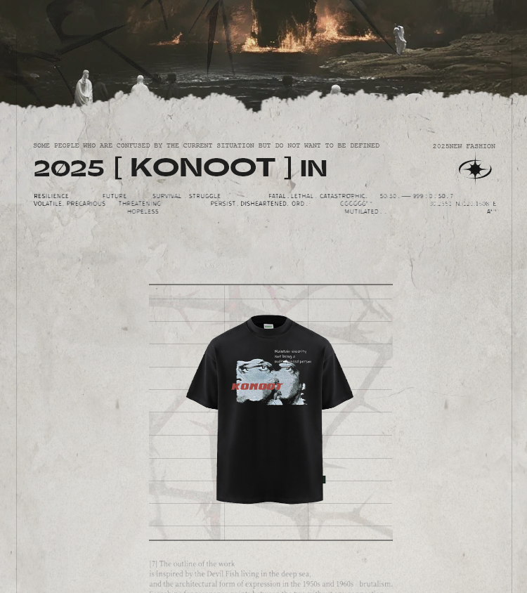 [KONOOT] 25SS (Multi person) Kangli Direct Injection BoxyFit Tee