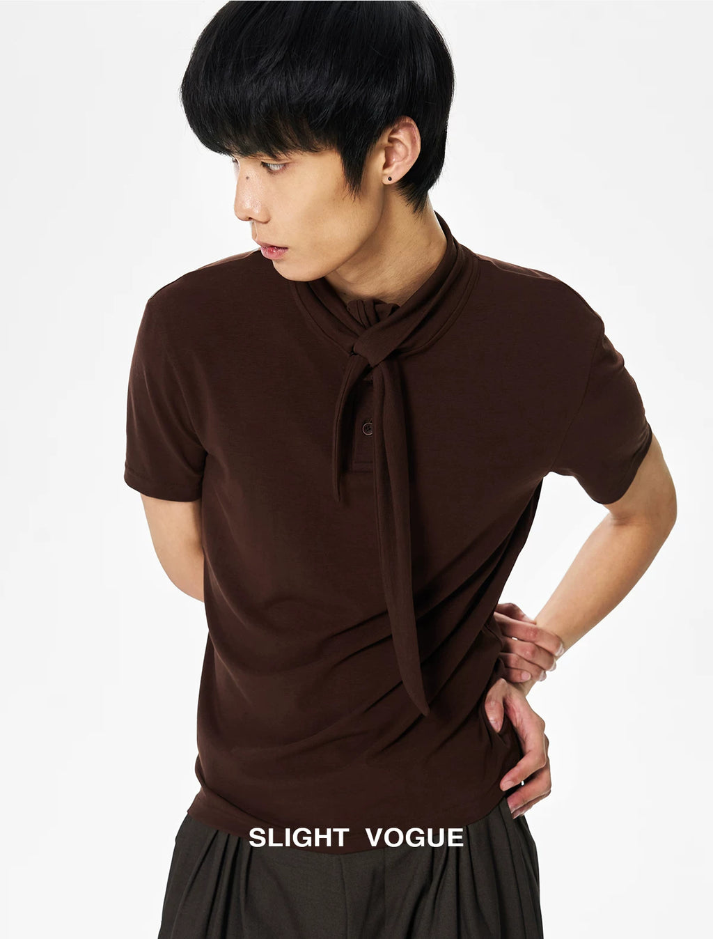 Slight Vogue Retro Casual Versatile Tee