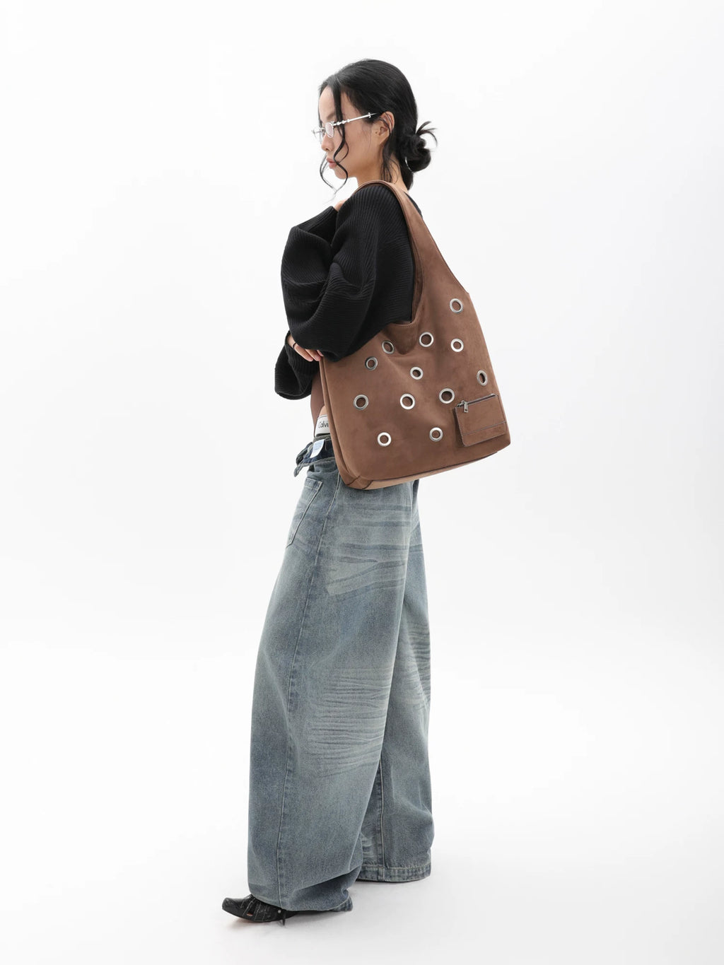 JANDRESS Shoulder Large Capacity Underarm Tote Bag