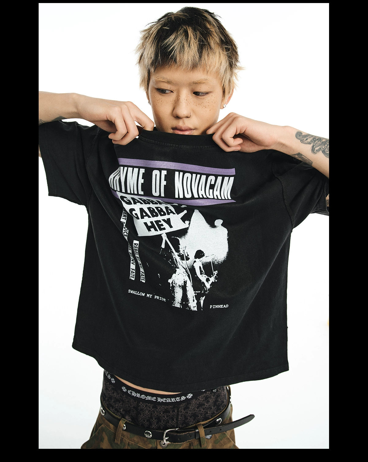 NOVACAM vintage reverse stitch Tee