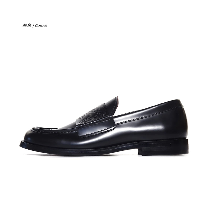 SHENLV STUDIO Vampire embossed cowhide loafers