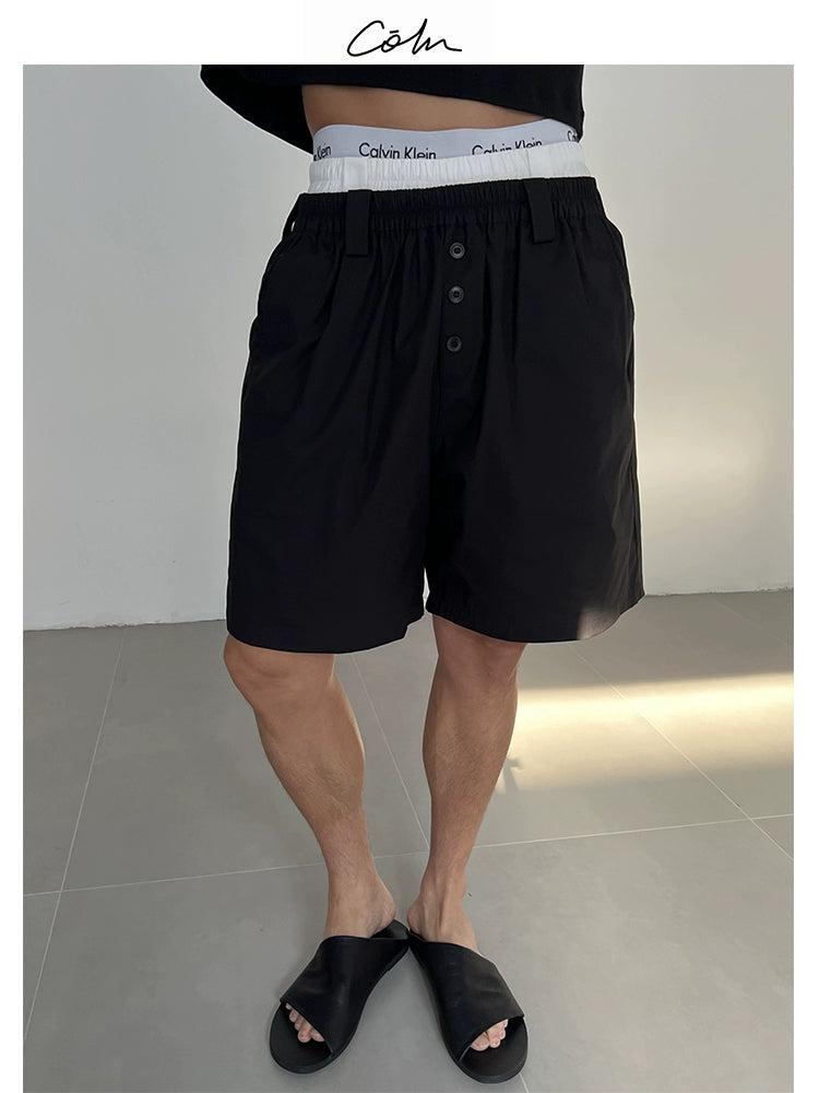 COLN Three-button Home Fashion Casual Shorts