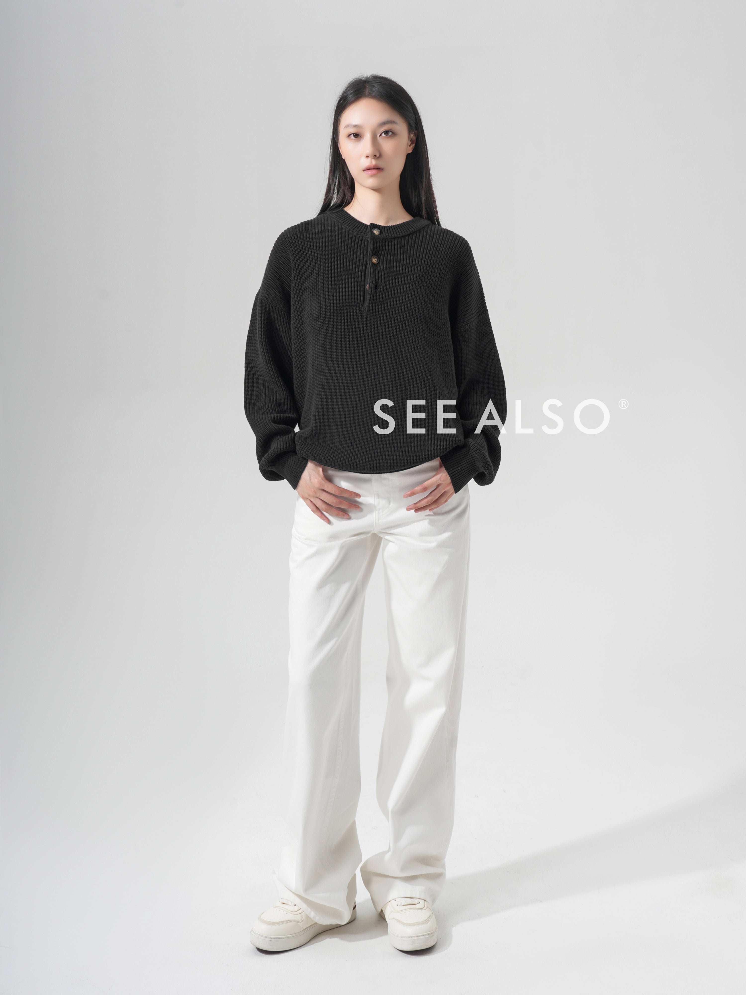 SEE ALSO Slack Lazy Knitted Sweater