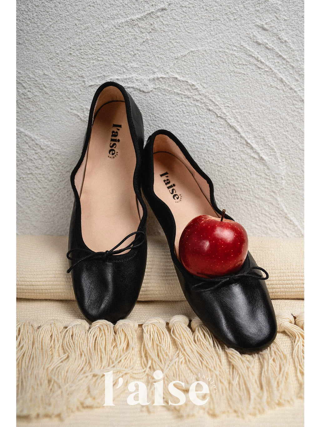 L'aise Shallow Mouth One-pedal Single Shoes