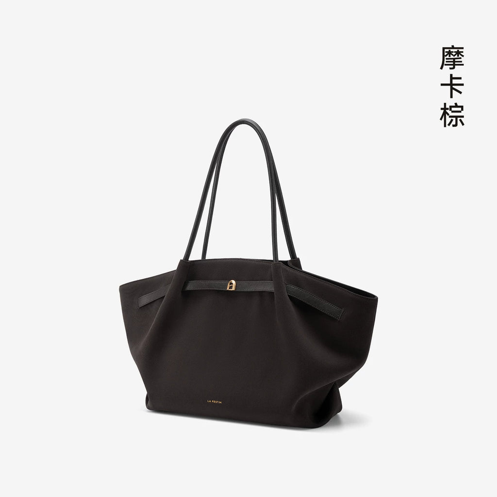 La Festin Suede Underarm Large Capacity Tote Bag