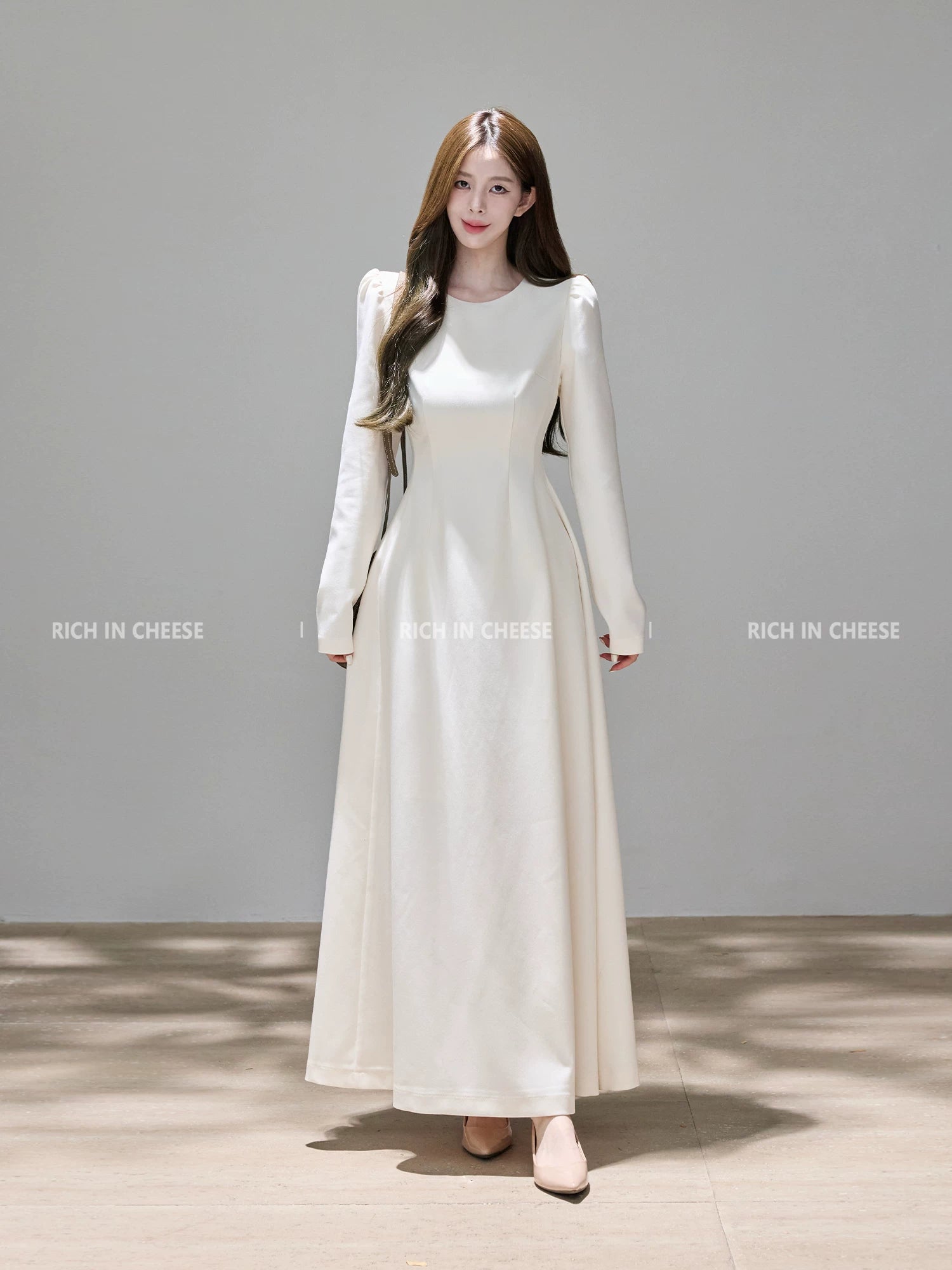 RICH IN CHEESE Temperament High-end Waist Suit Dress