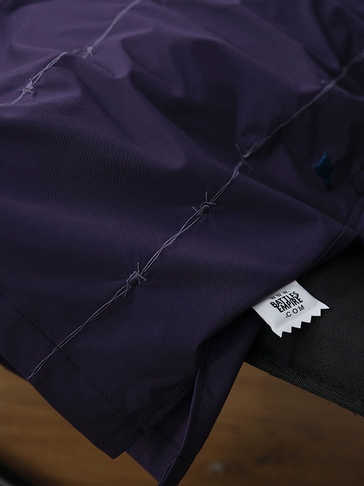 Battles Barbed Wire Embroidered Shorts