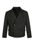 EME Vintage Loose Casual Front Shoulder Blazer