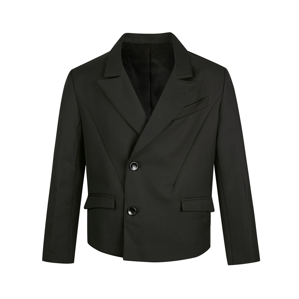 EME Vintage Loose Casual Front Shoulder Blazer