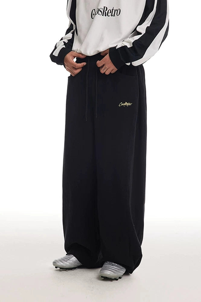 CoosRetro Loose Casual Fleece Sweatpants