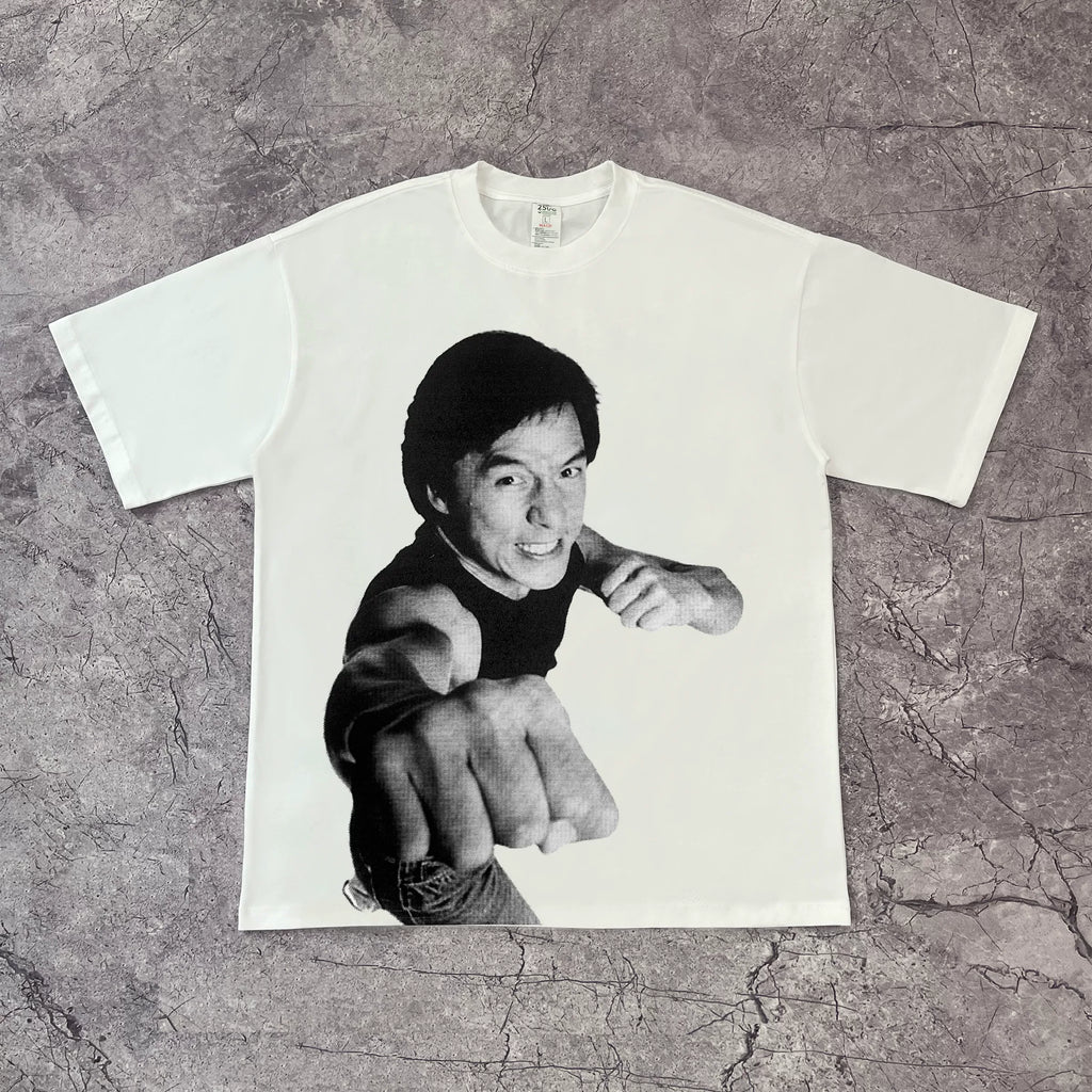 DKNT Character Print Casual Loose Tee