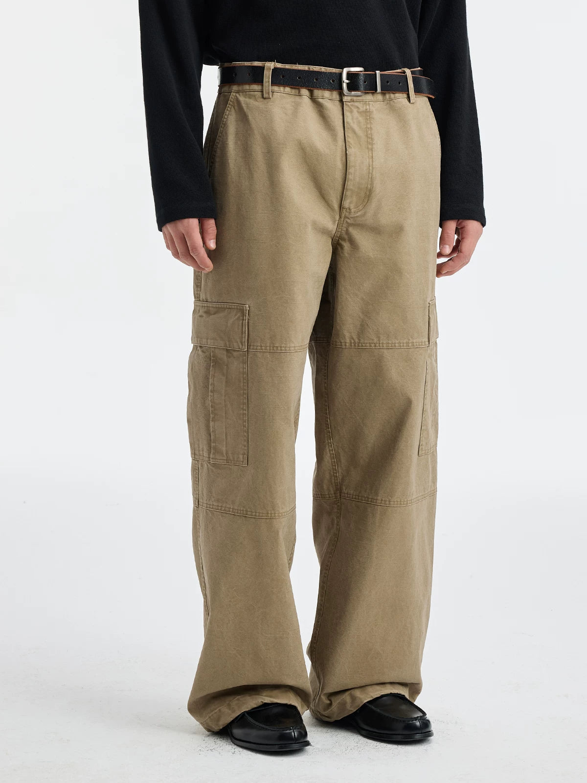 BUTTBILL Vintage Tooling Straight Casual Pants