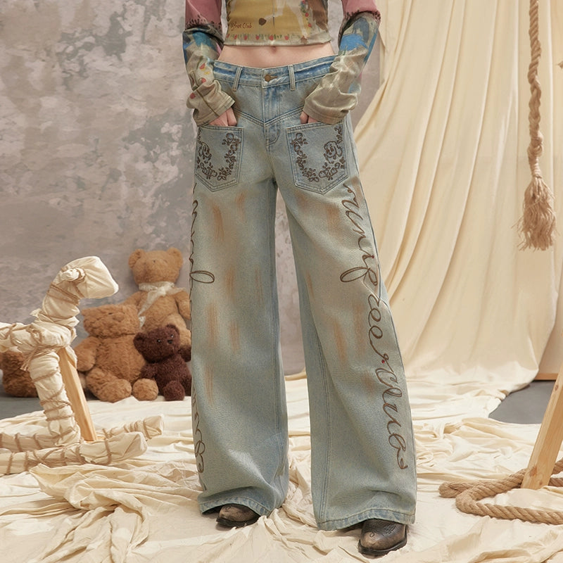 UNIFREE Casual Straight Jeans