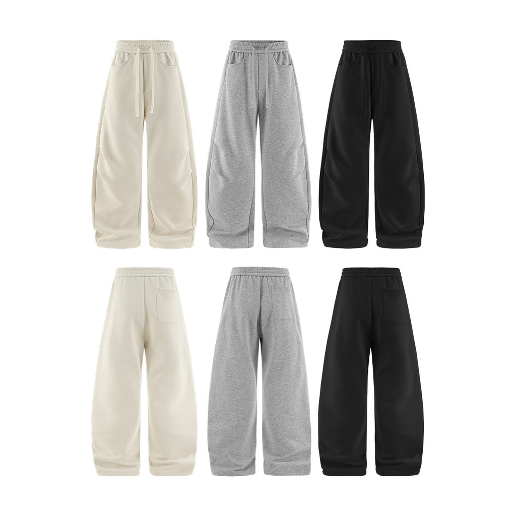 Inflation Double Pleated Scimitar Fleece Slacks