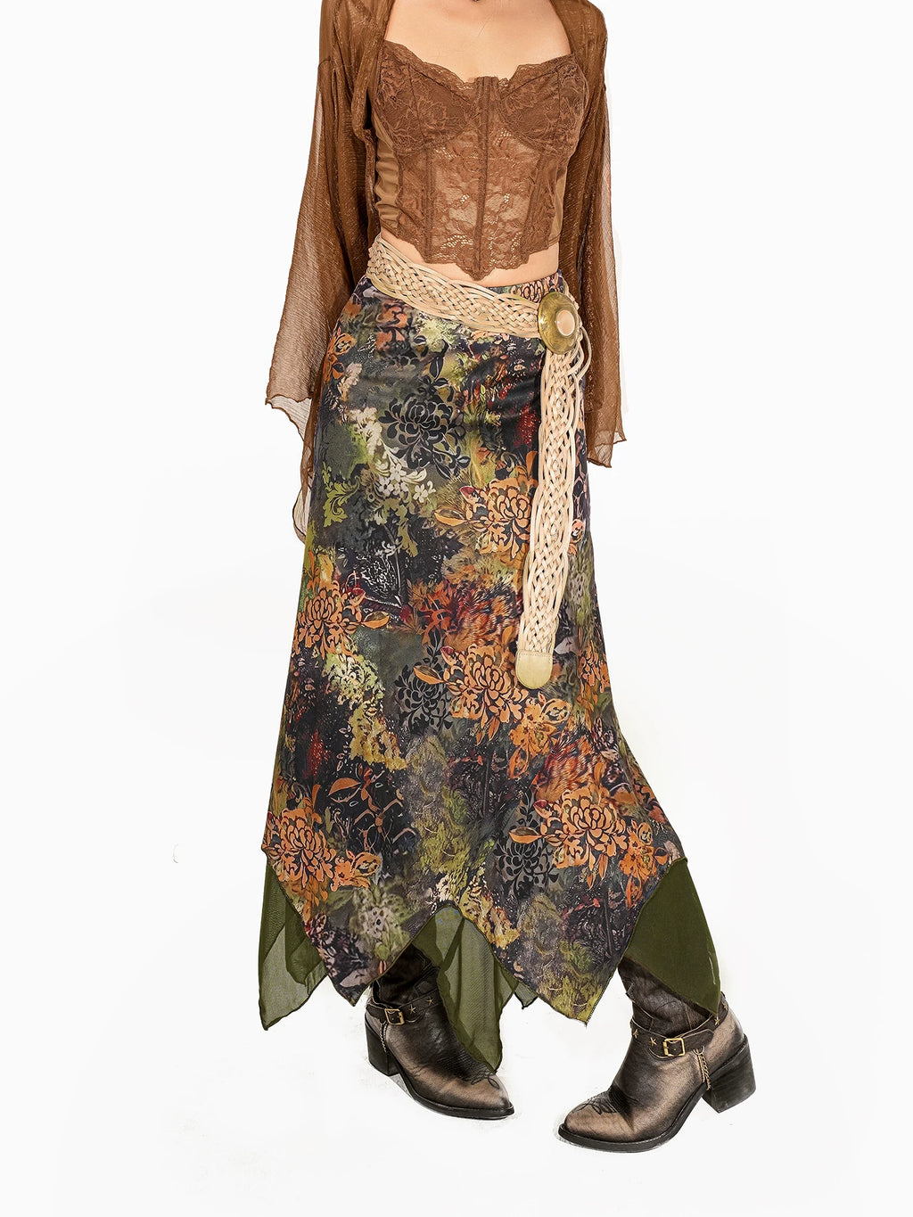 Arielink Irregular Hem Fishtail Skirt