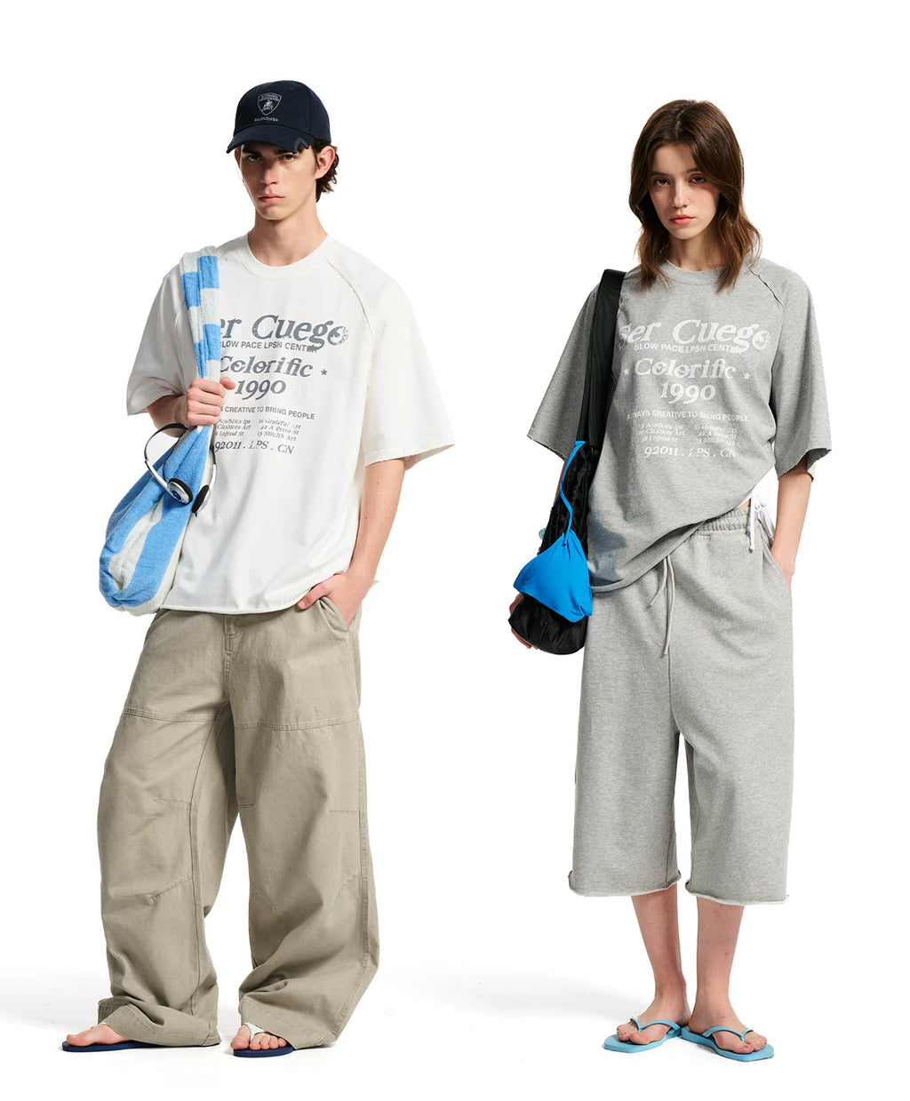 Loopsoon Vintage Alphabet Print Versatile Tee