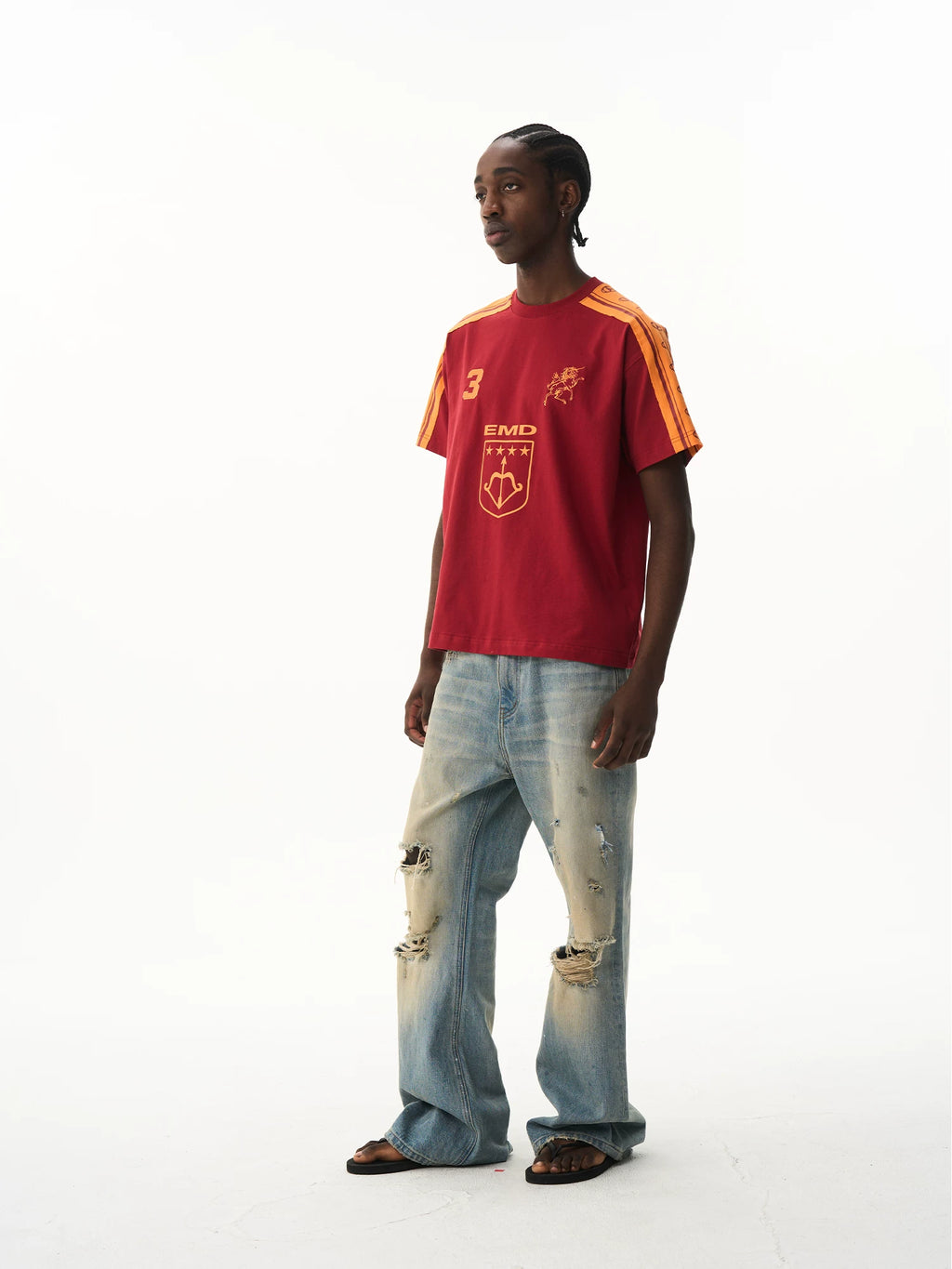BLINDNOPLAN Vintage Contrast Sports Tee