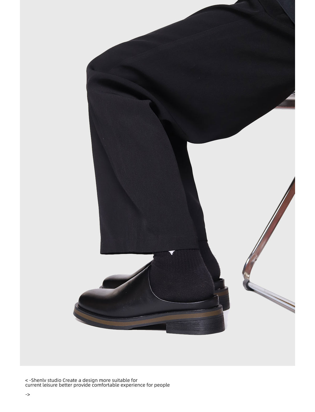 SHENLV STUDIO Leather Clogs