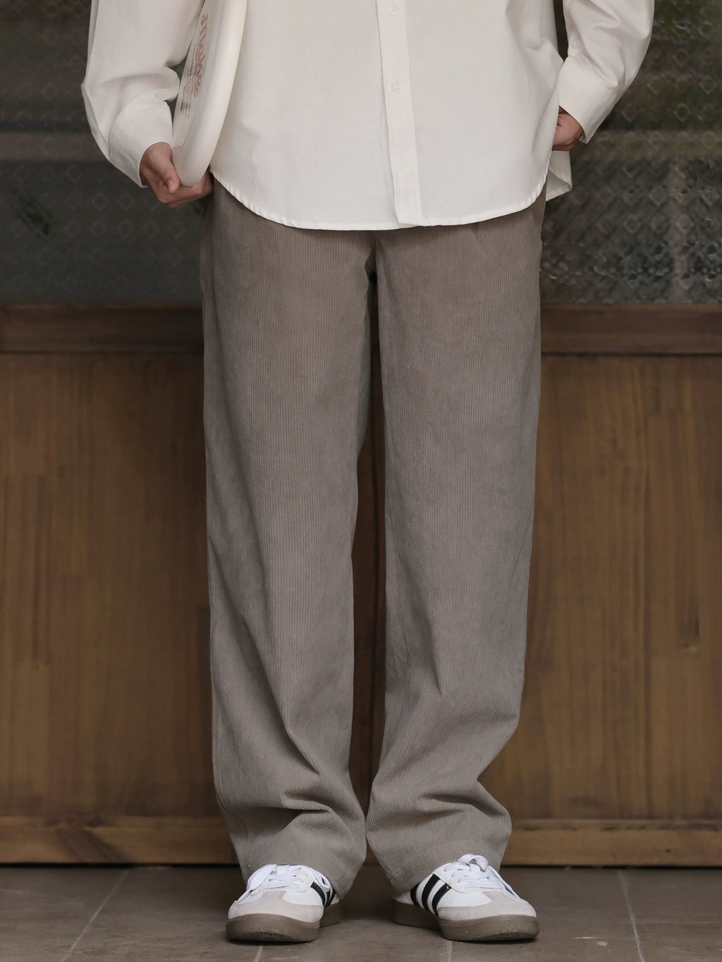 DESICCANT Corduroy Micro-cone Straight Slacks