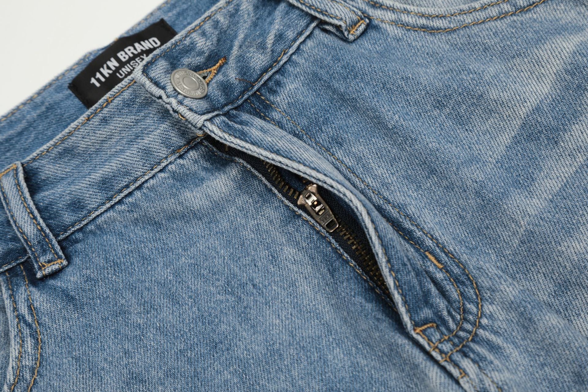11KN Retro Straight Premium Wide Leg Jeans
