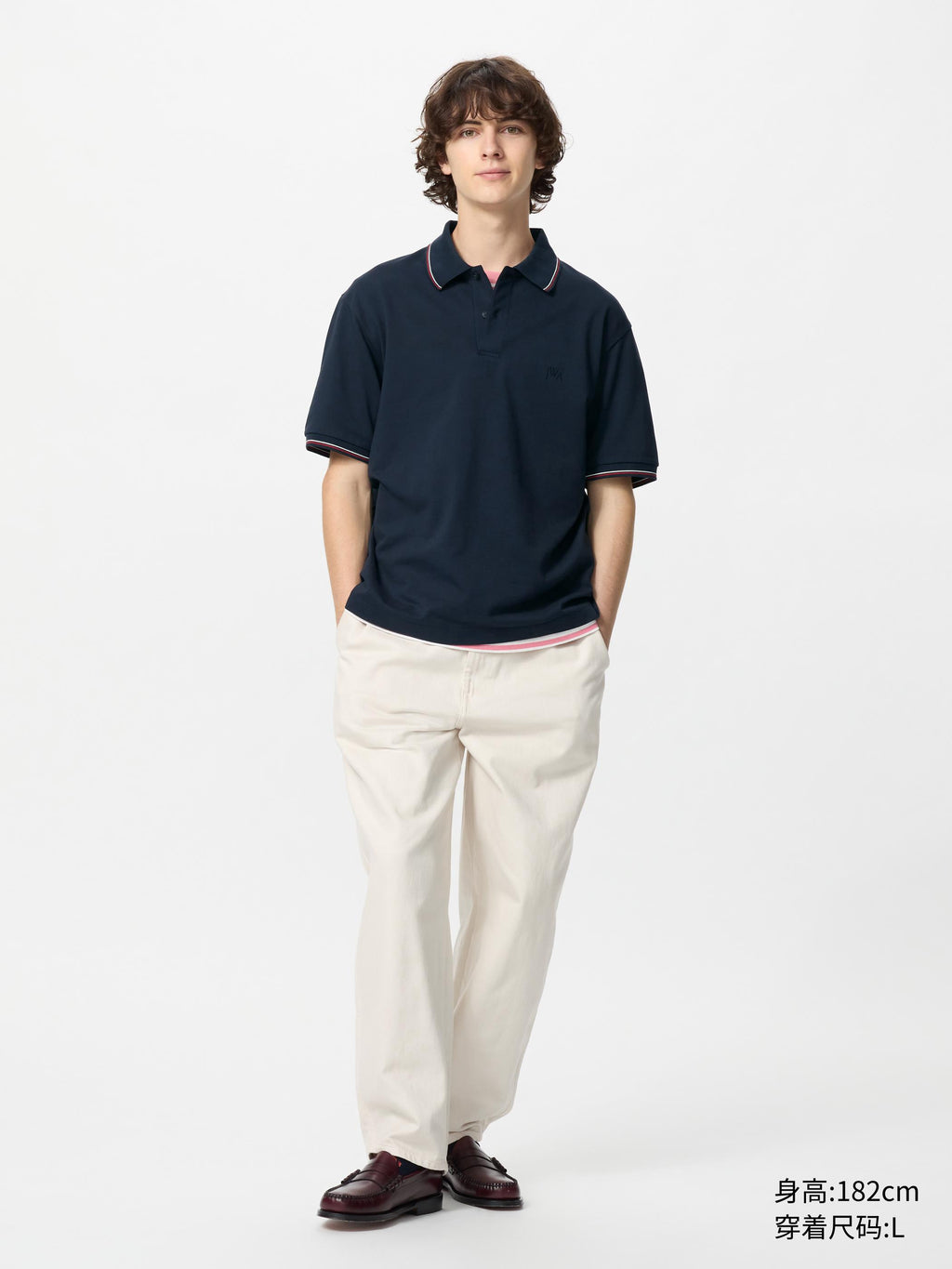 Uniqlo x JW men's and women's fast-drying POLO shirt short-sleeved striped trim T-shirt 25 new 476227