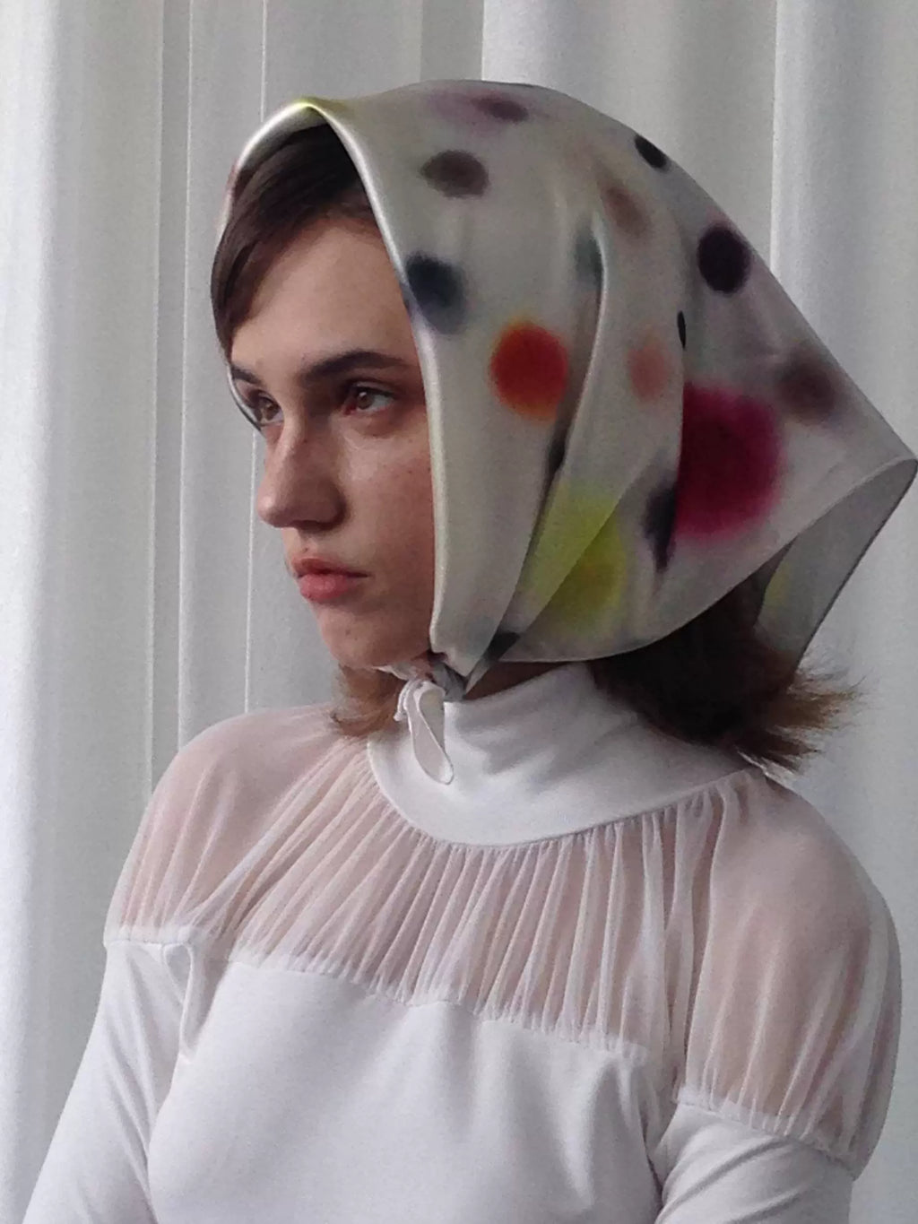 Loosesmell Polka Dot Print Headscarf
