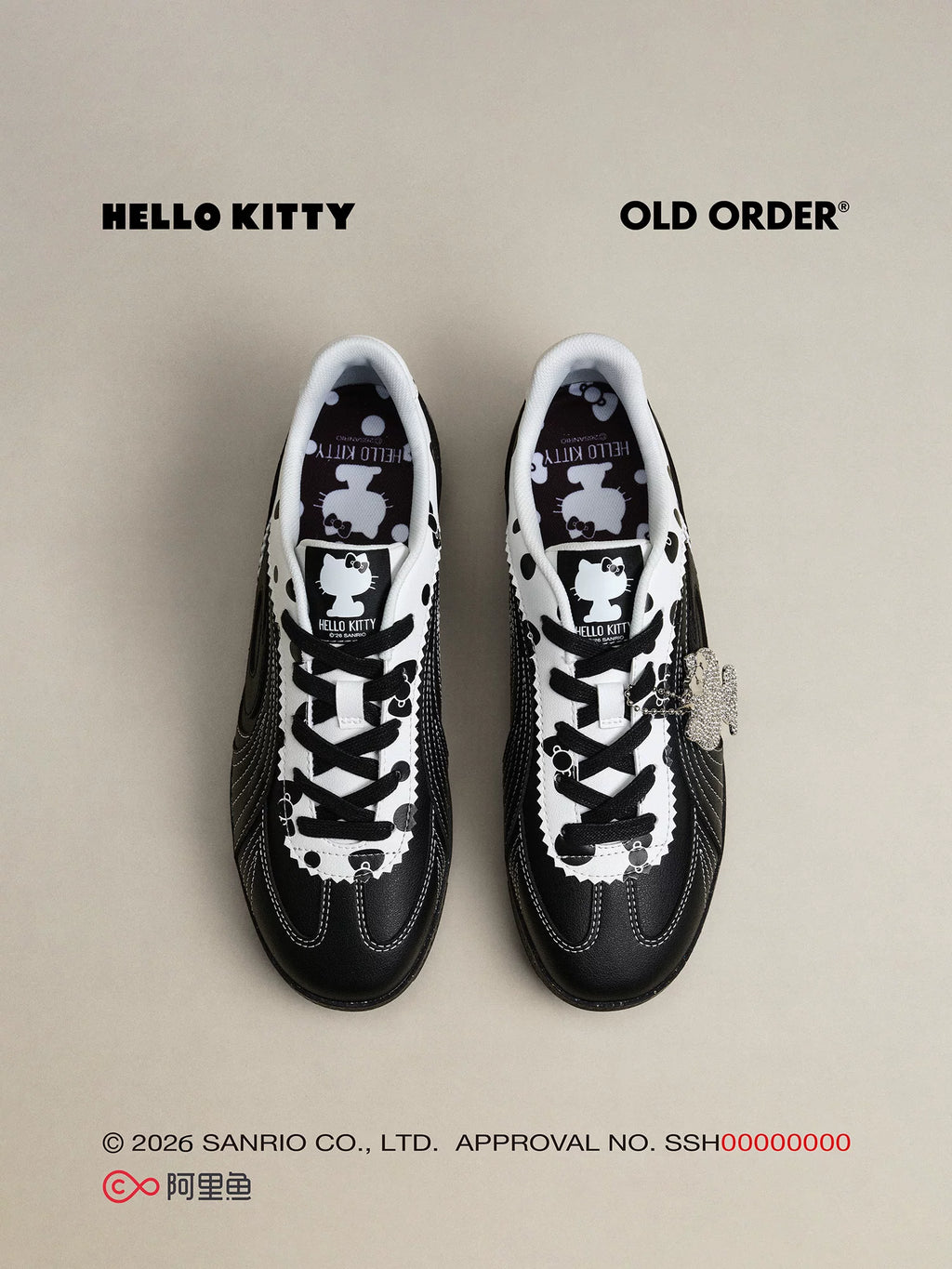 OLDORDER Polka Dot Kitty Casual Versatile Flats