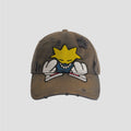 Fleamarket Cartoon Embroidery Wash Water Do Old Cap
