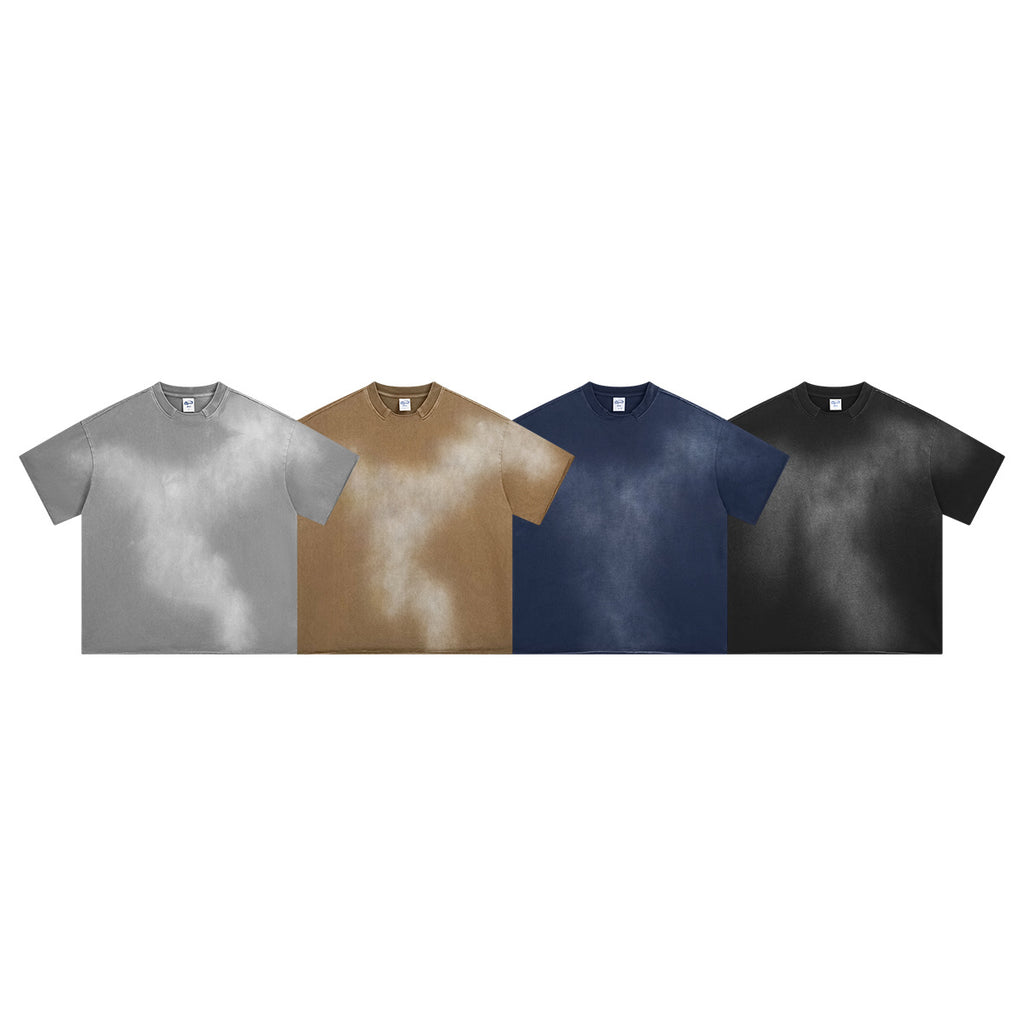 ARTIE Collar Loose Edge Spray Dye Old Tee