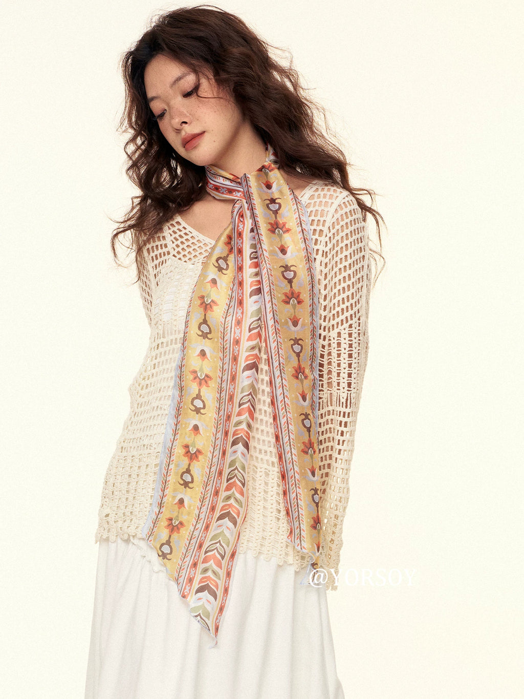 YORSOY Thin Scarf Streamer