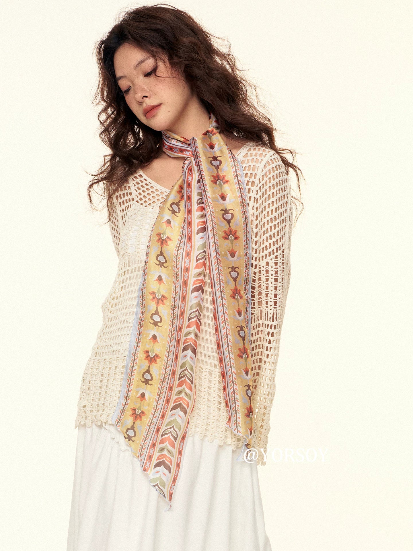 YORSOY Thin Scarf Streamer
