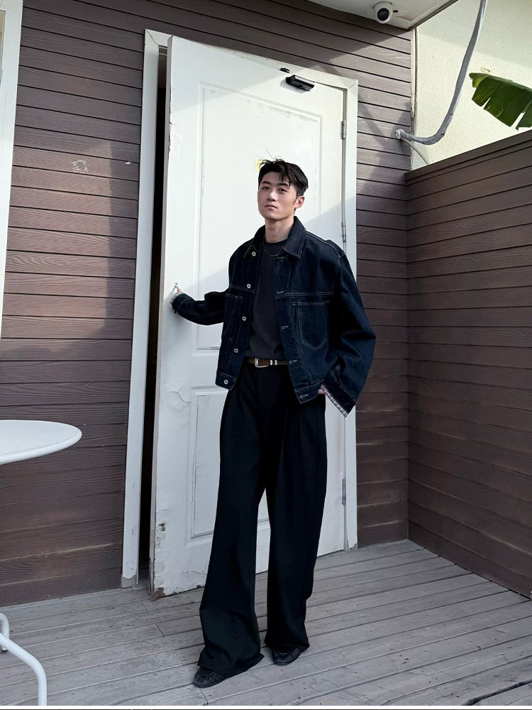 ZOZOFOREST Blue Bull Old Money Barn Denim Jacket