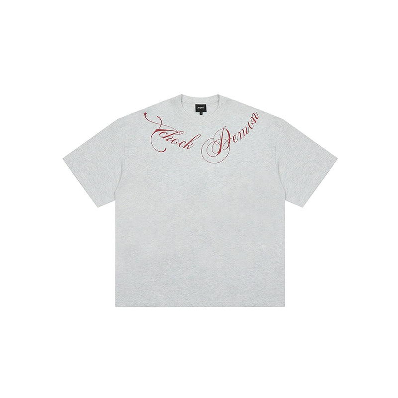 Achock Street Flower Type Print Tee