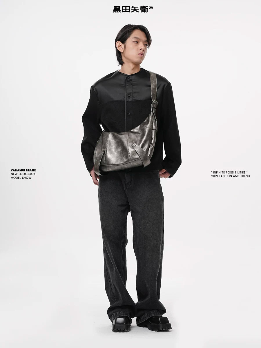 YADAMUI Large Capacity Casual Niche Messenger Bag