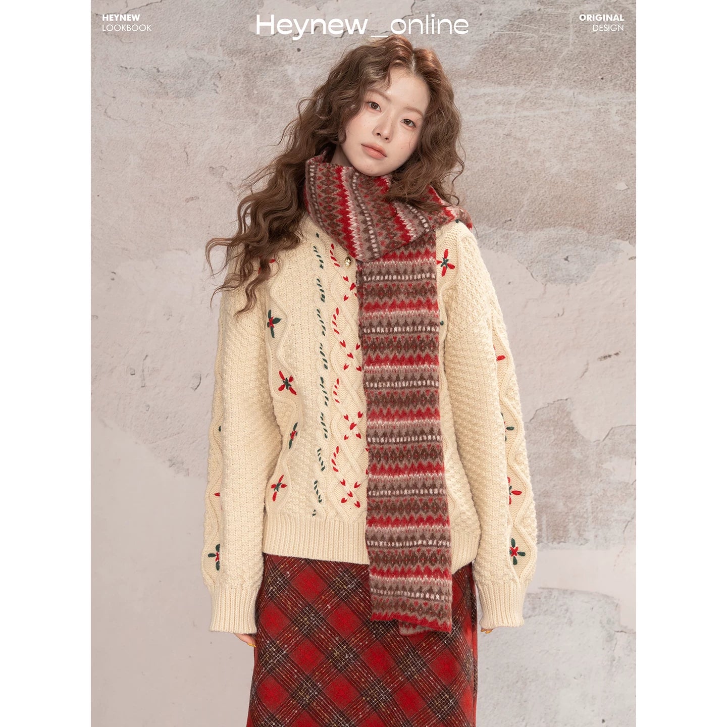 LOVEHEYNEW Temperament Retro Loose Lazy Sweater