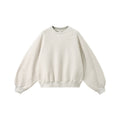 Inflation Lazy Crew Neck Fleece Sweater