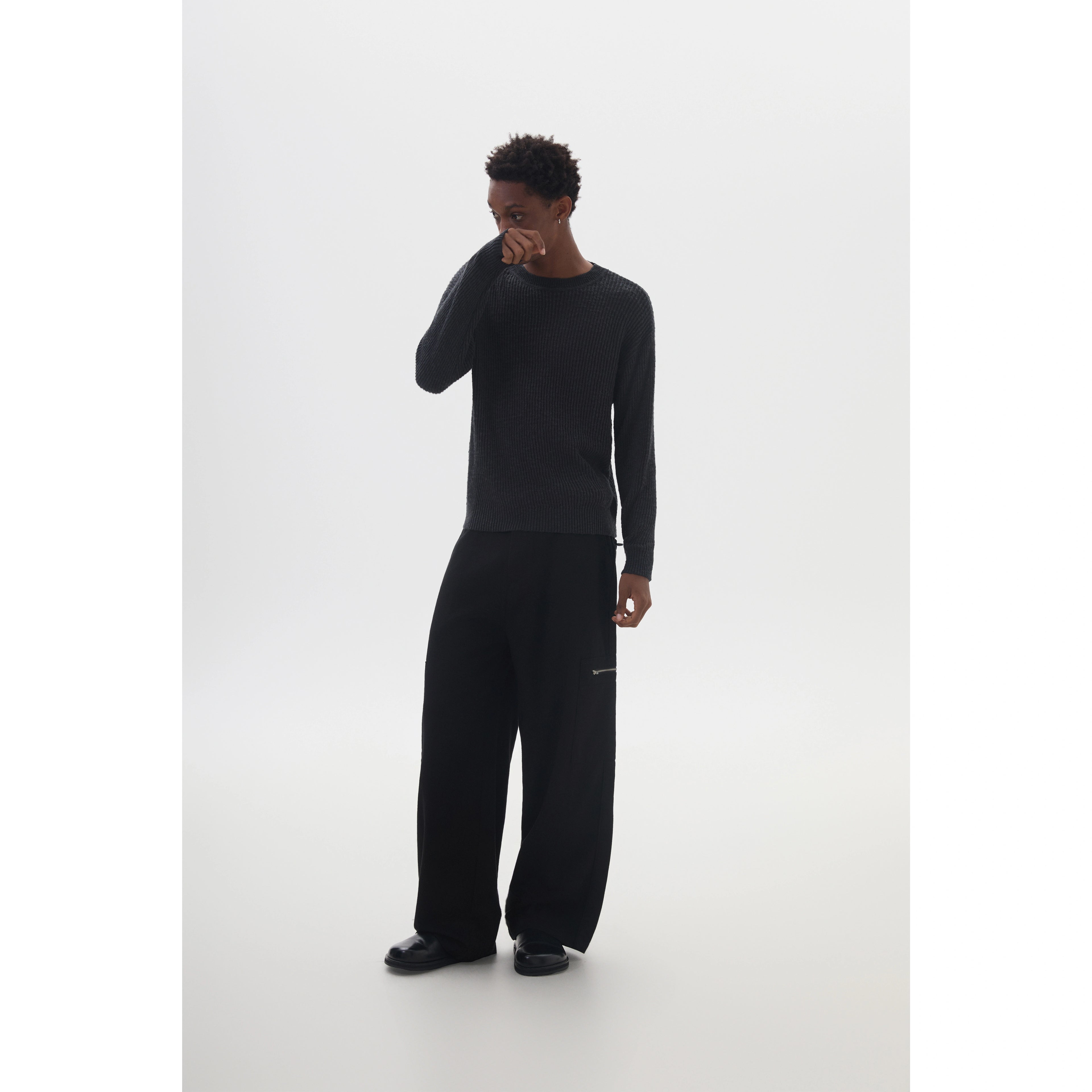 Anniehall Twill Anti-Wrinkle Comfortable Zipper Overalls