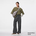 GU Lightweight Belt Wide Leg Casual Jeans