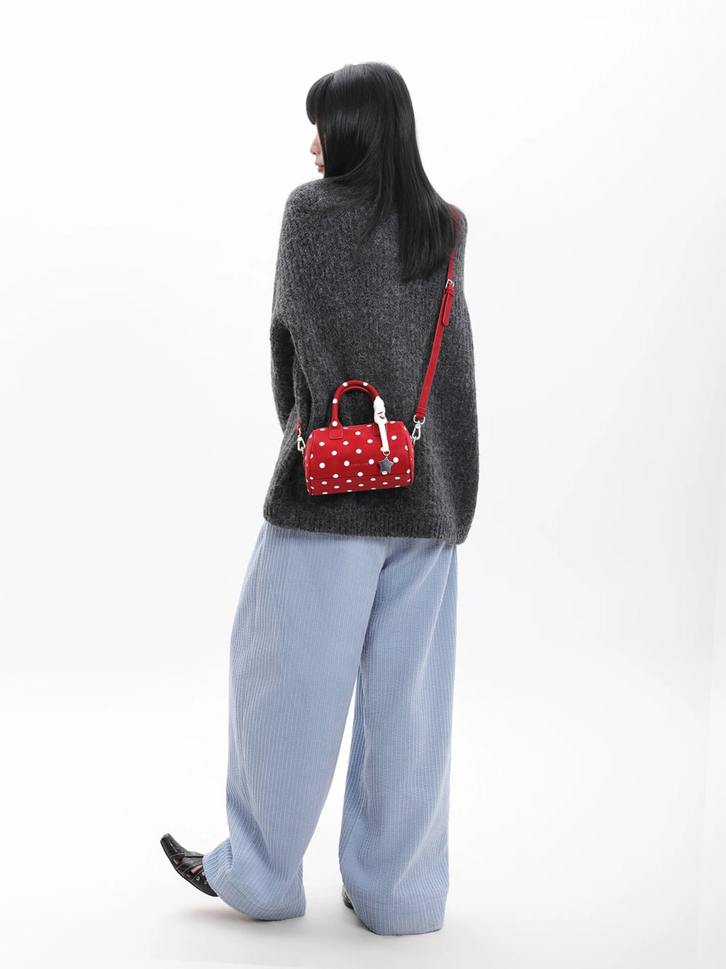 JANDRESS Star Polka Dot Messenger Bag