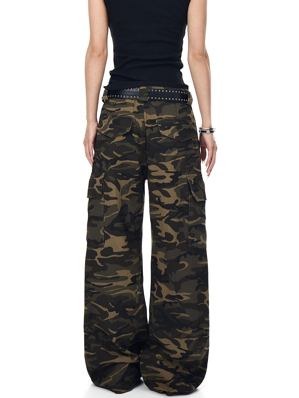 BLACKLISTS Camouflage Tooling Straight-leg Micro-pull Pants