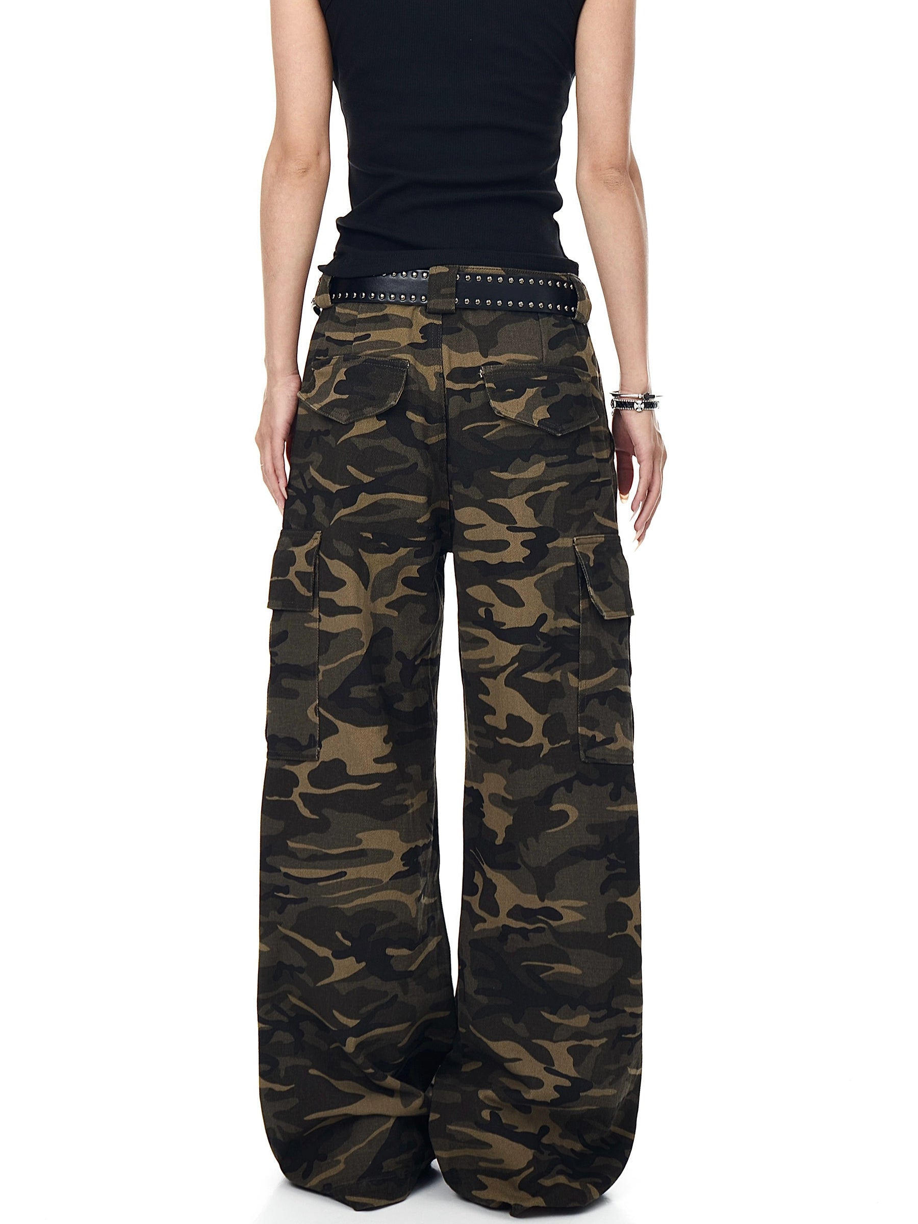 BLACKLISTS Camouflage Tooling Straight-leg Micro-pull Pants
