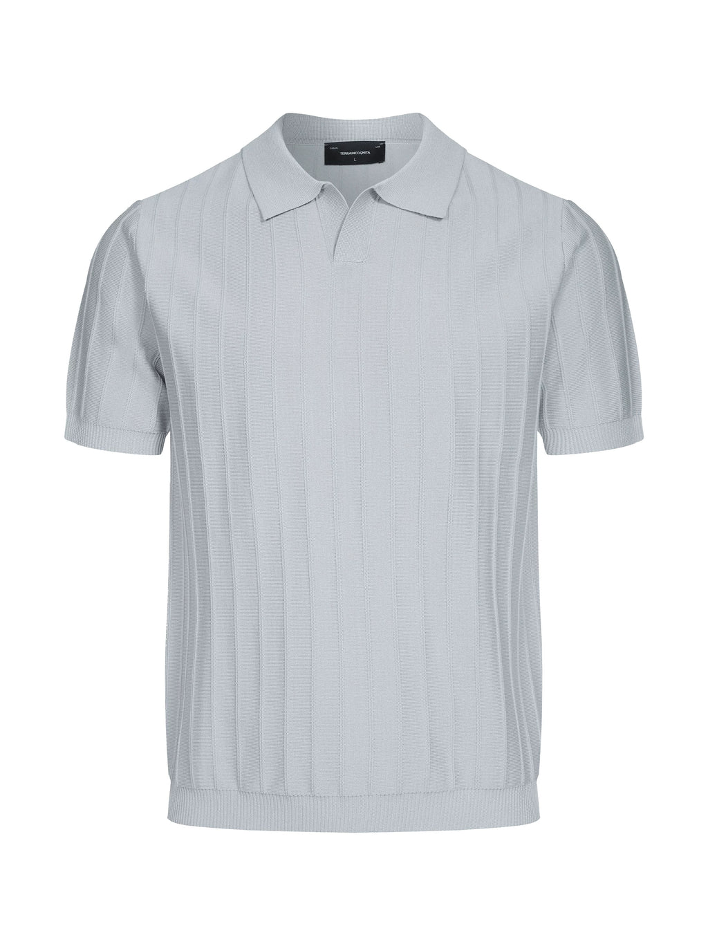 TERRAINCOGNITA Knitted Short and Wide POLO Shirt