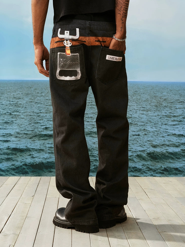 YADcrew Street Versatile Fashion High and Thin Trousers