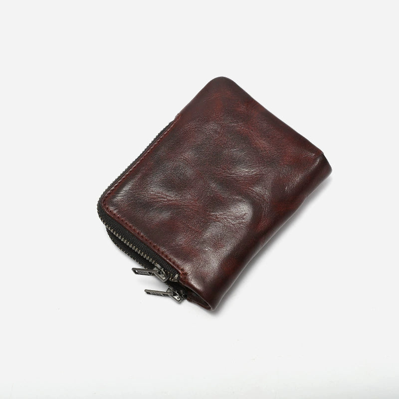 HALF WORK tanned leather wallet