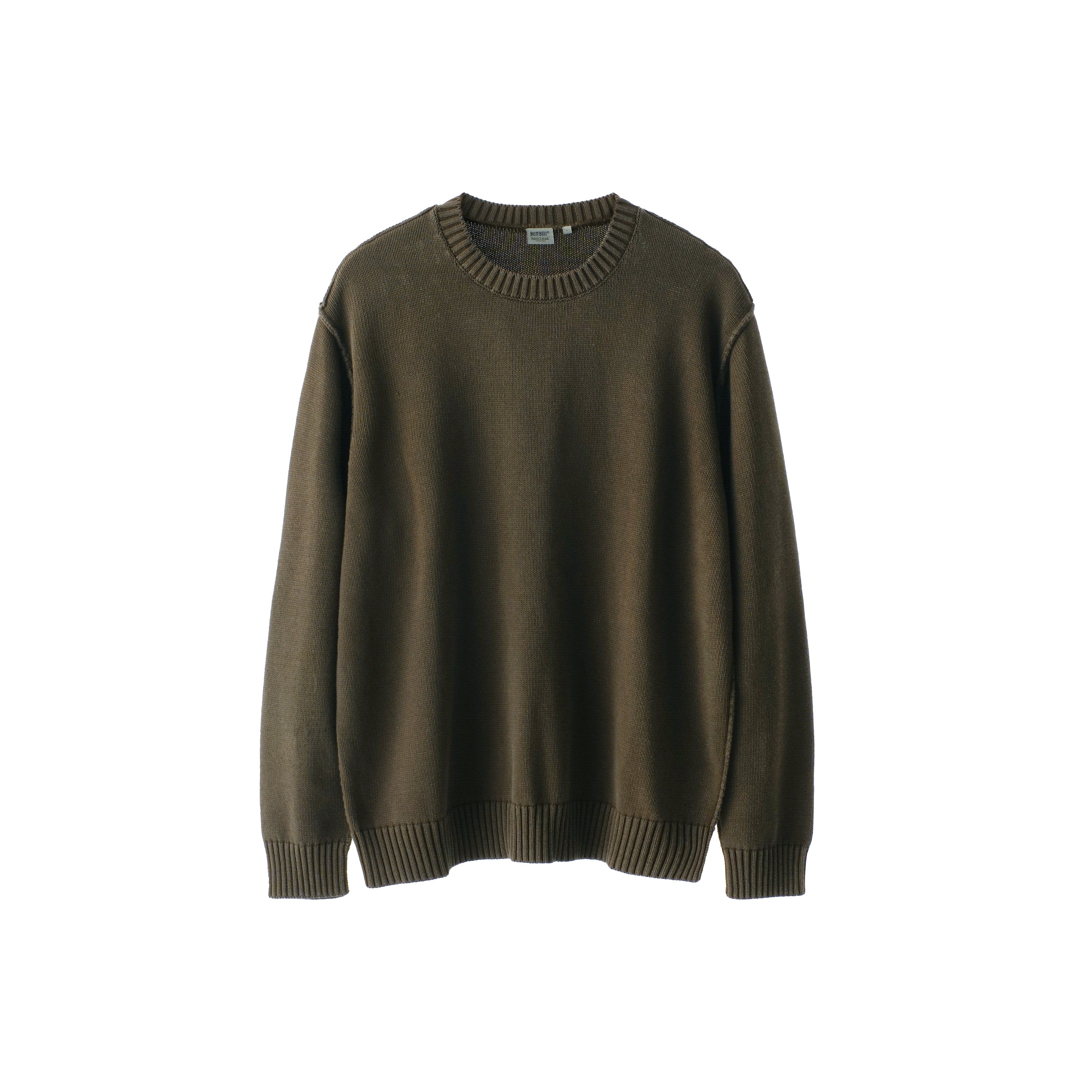 BUTTBILL Vintage Simple Crew Neck Knitted Sweater