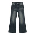 PUBLICRADIO Vintage Washed Rust Denim Flared Pants